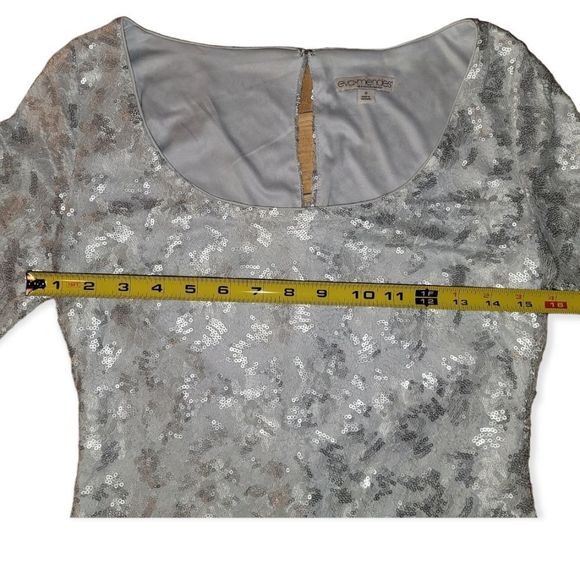 NY&C Silver Lace Sequin Dress, Size 0 NWOT - Picture 11 of 15